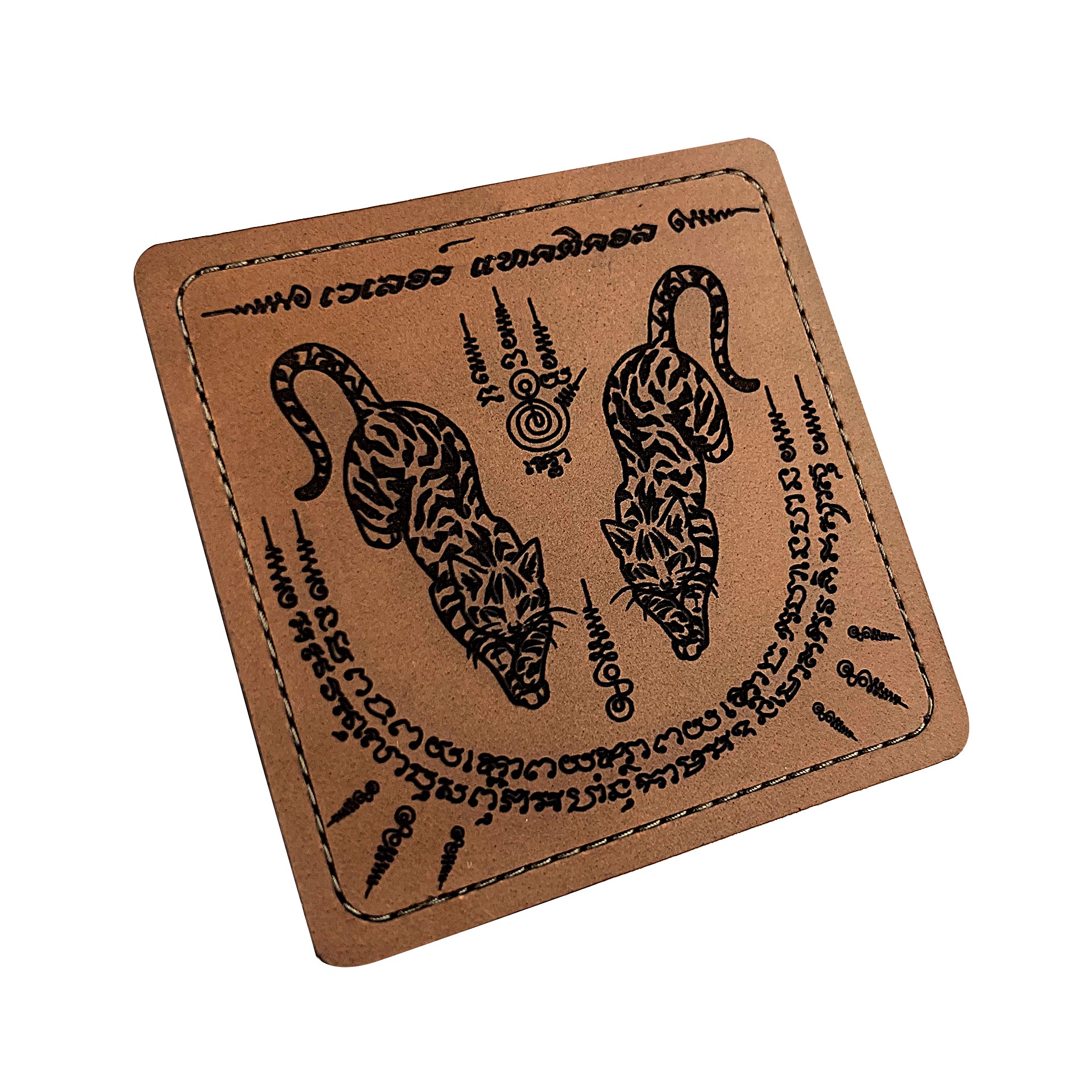 VALOR PX - Leather Patch Thai Sakyan 3x3 inch (ซีรีส์แมวเผ่น 6 ลาย)