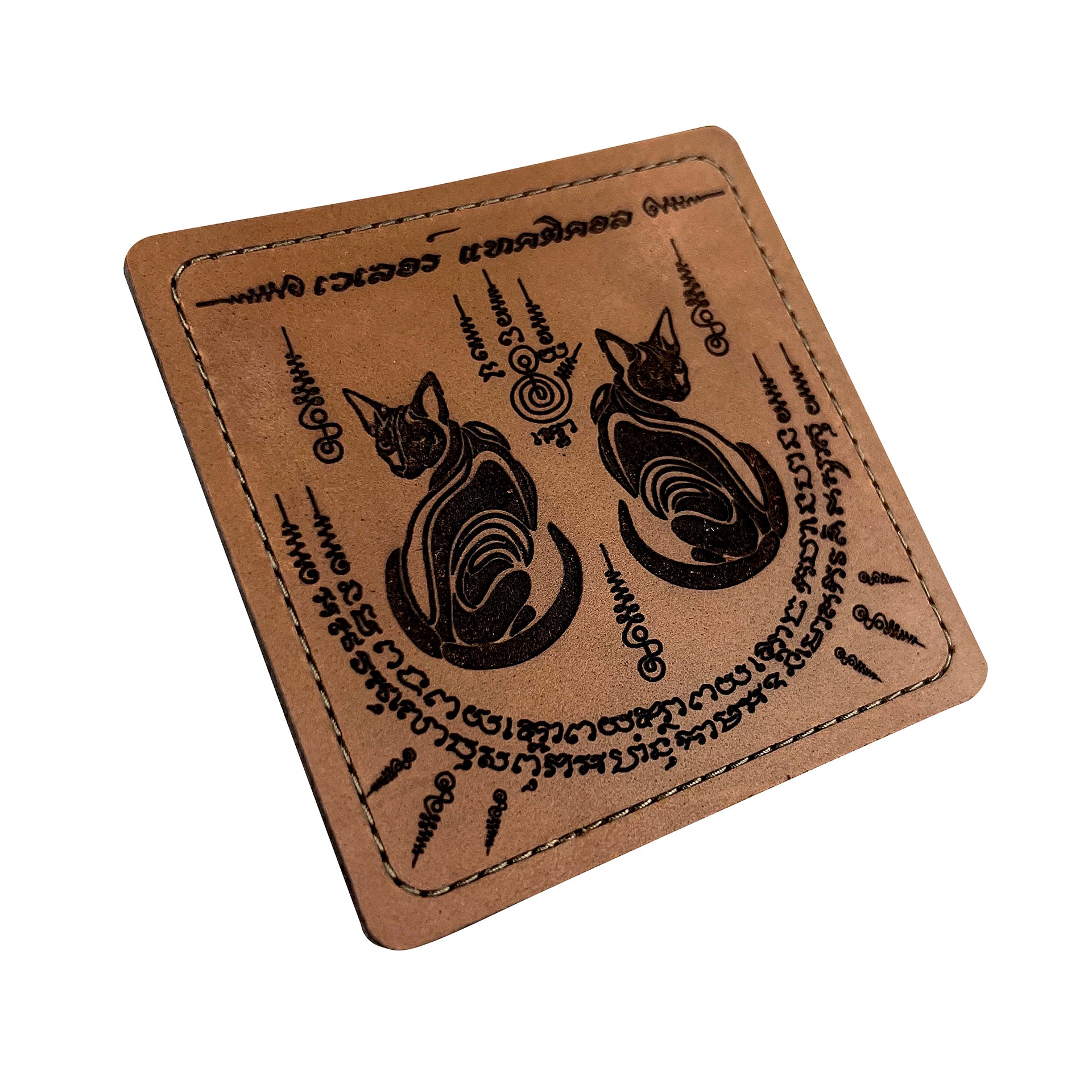 VALOR PX - Leather Patch Thai Sakyan 3x3 inch (ซีรีส์แมวเผ่น 6 ลาย)