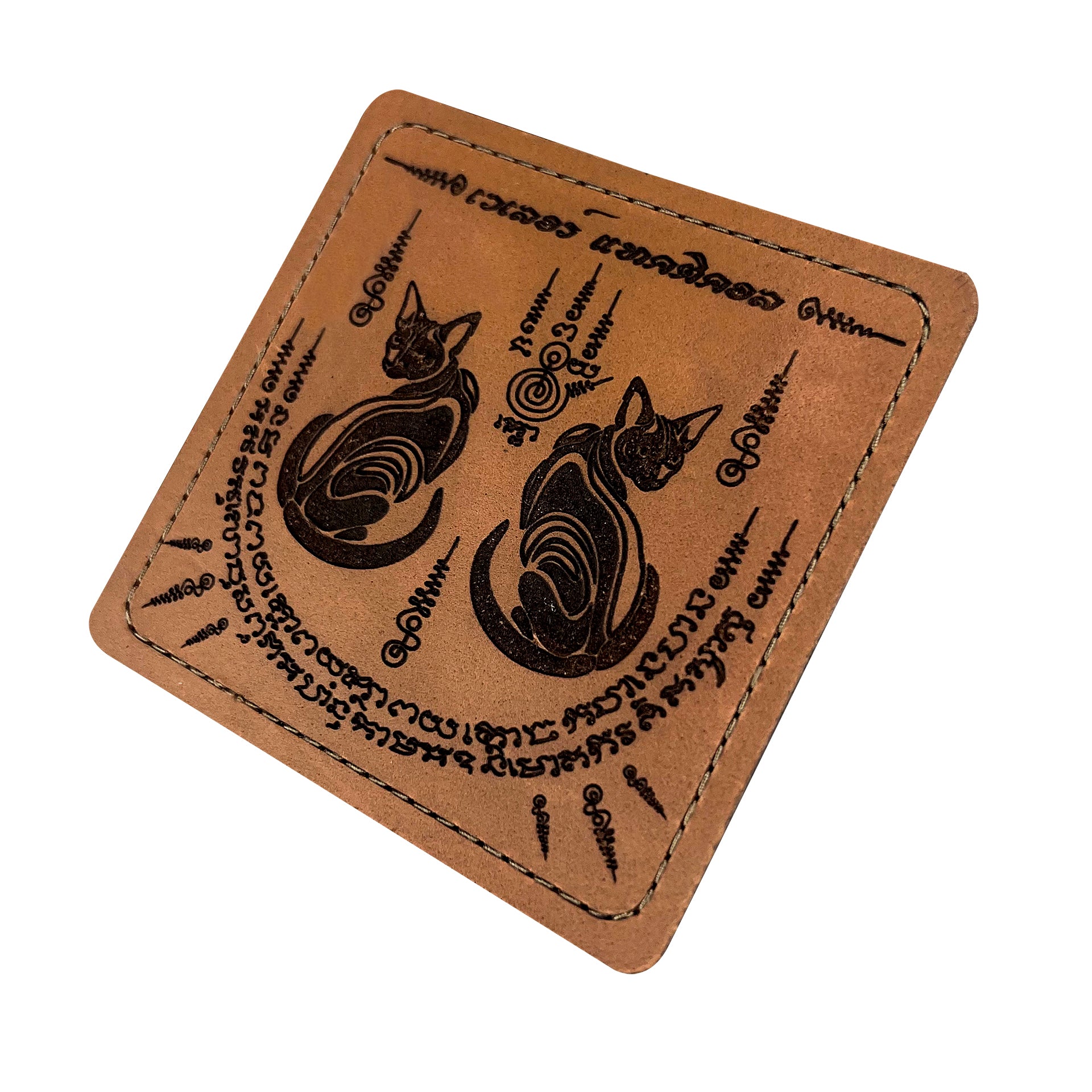 VALOR PX - Leather Patch Thai Sakyan 3x3 inch (ซีรีส์แมวเผ่น 6 ลาย)