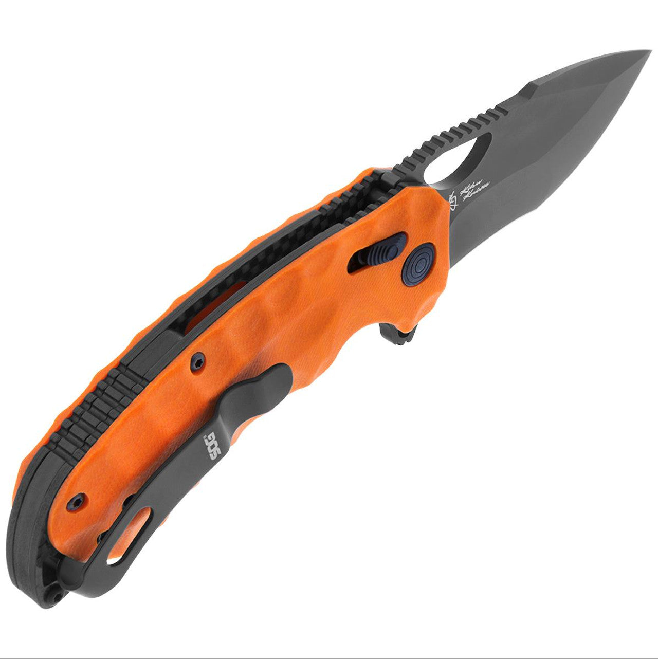 SOG Kiku XR LTE - Blaze Orange G10 + Carbon
