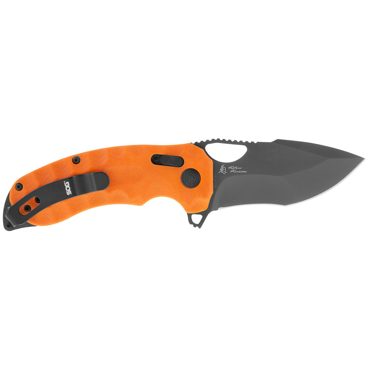 SOG Kiku XR LTE - Blaze Orange G10 + Carbon