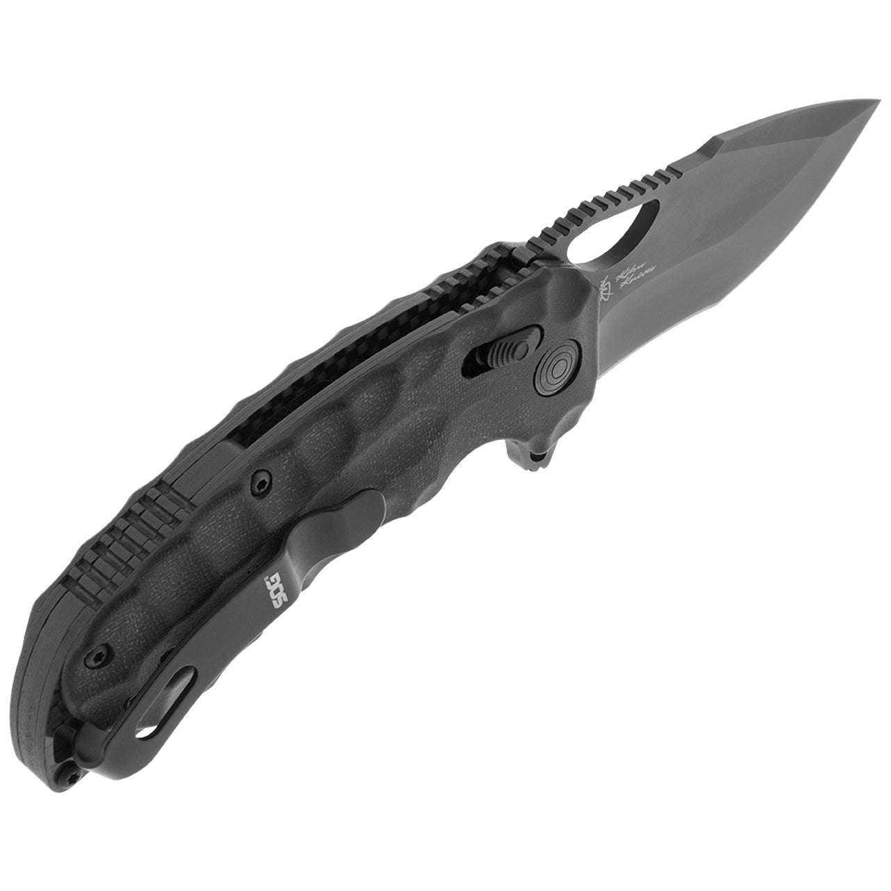 SOG Kiku XR LTE - Blackout Micarta, Outdoor Use Folding Knife