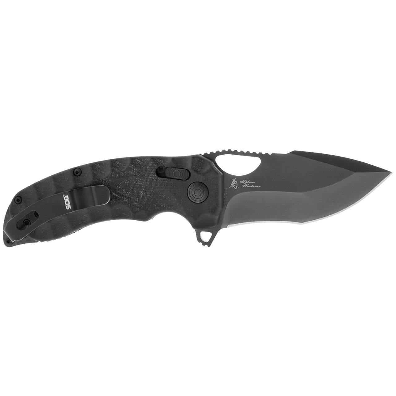 SOG Kiku XR LTE - Blackout Micarta, Outdoor Use Folding Knife