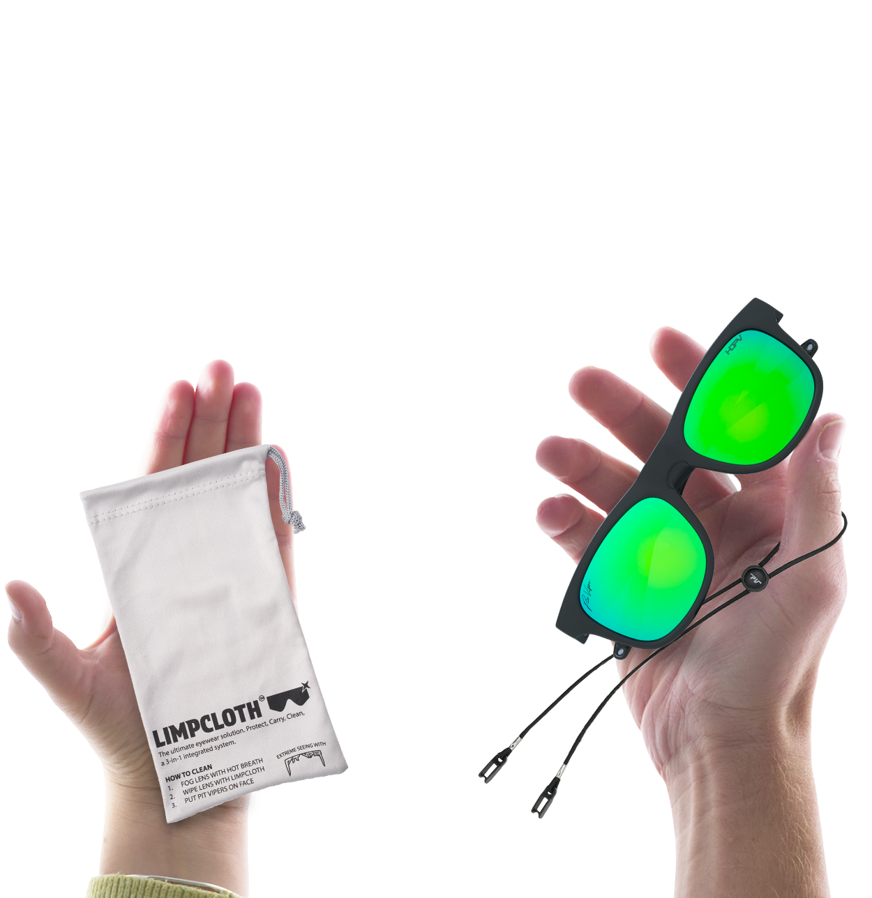 Pit Viper - The Bio Exec Highball, HDPV Polarized Blue-Green