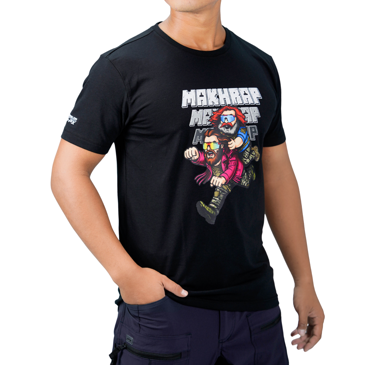 เสื้อยืดสกรีนลาย VALOR PX - MAKHRAP T-Shirt เสื้อใส่เที่ยว ลายกราฟิก