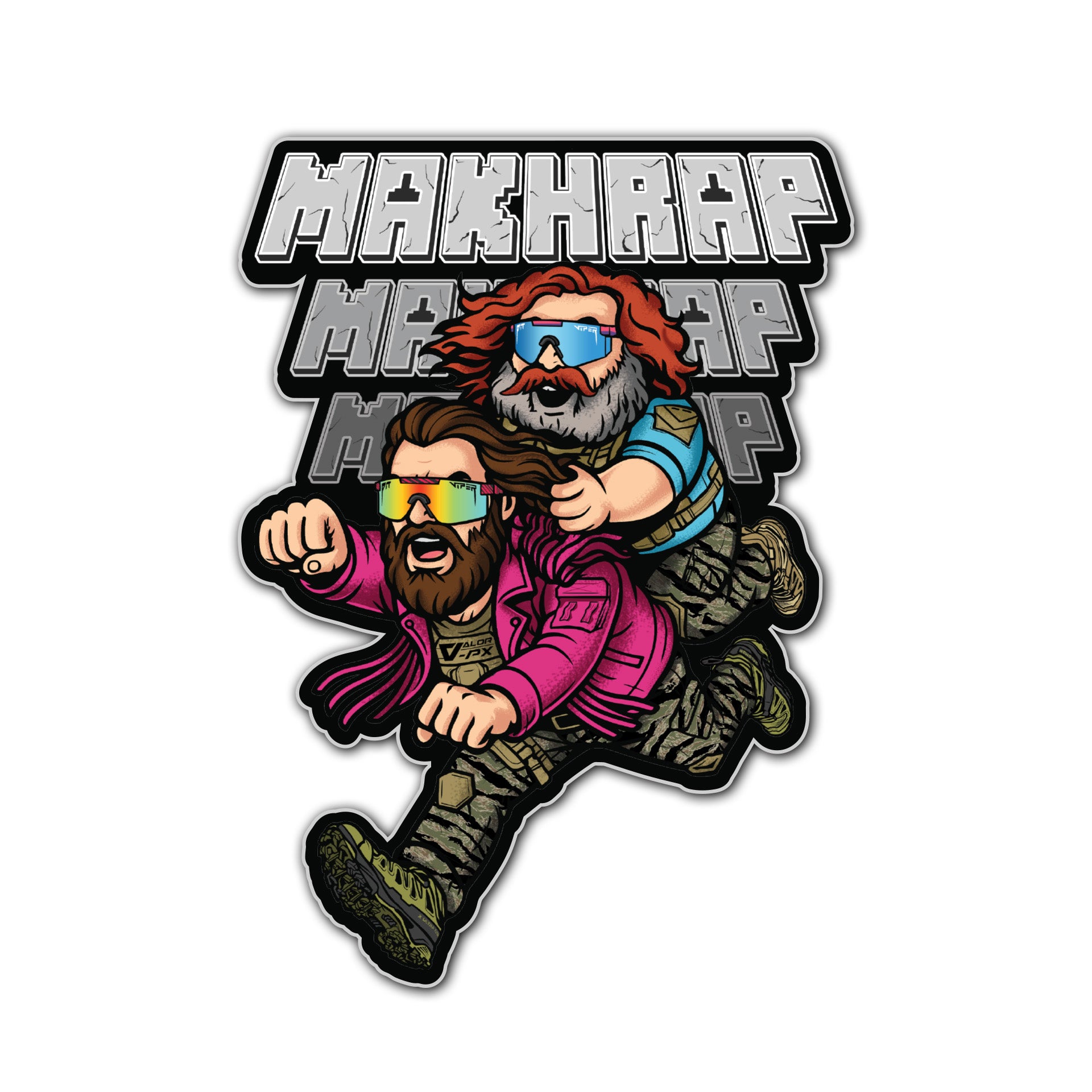 สติกเกอร์ VALOR PX - Tactical Stickers สติกเกอร์ลายกราฟิก