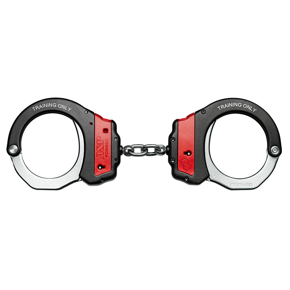ASP Ultra Plus Chain Training Handcuffs (Steel) - Red