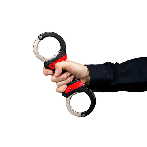 ASP Ultra Plus Chain Training Handcuffs (Steel) - Red