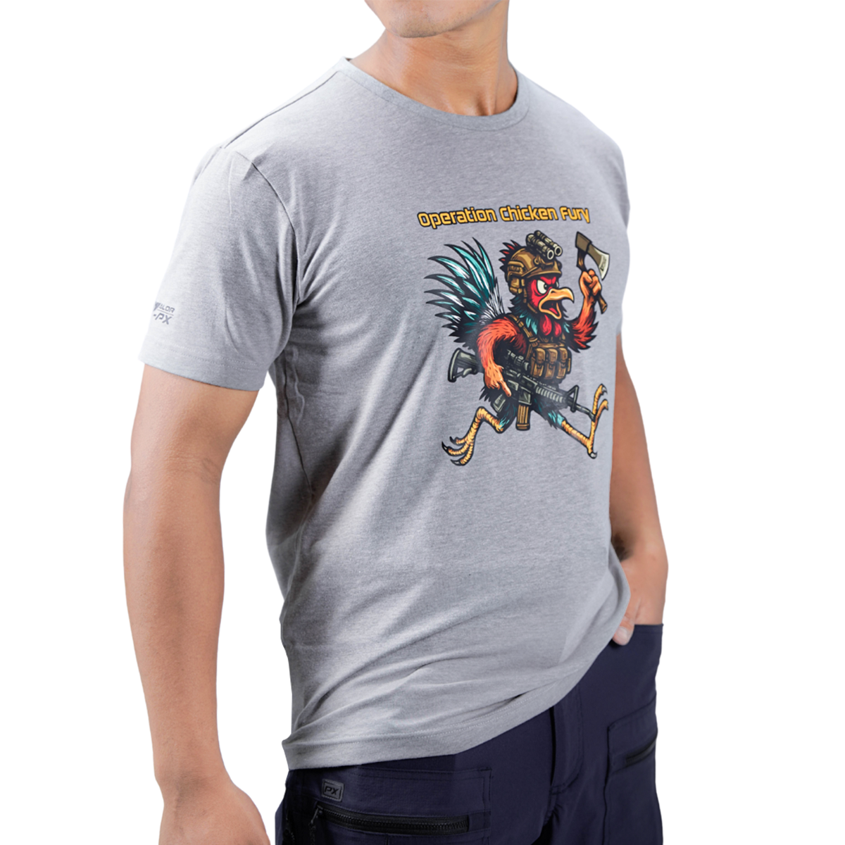 เสื้อยืดสกรีนลาย VALOR PX -  Operation Chicken Fury T-Shirt เสื้อใส่เที่ยว ลายกราฟิก
