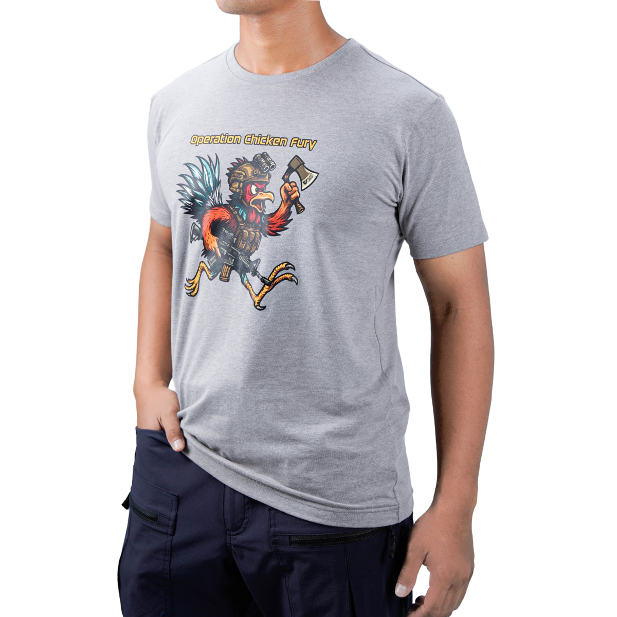 เสื้อยืดสกรีนลาย VALOR PX -  Operation Chicken Fury T-Shirt เสื้อใส่เที่ยว ลายกราฟิก