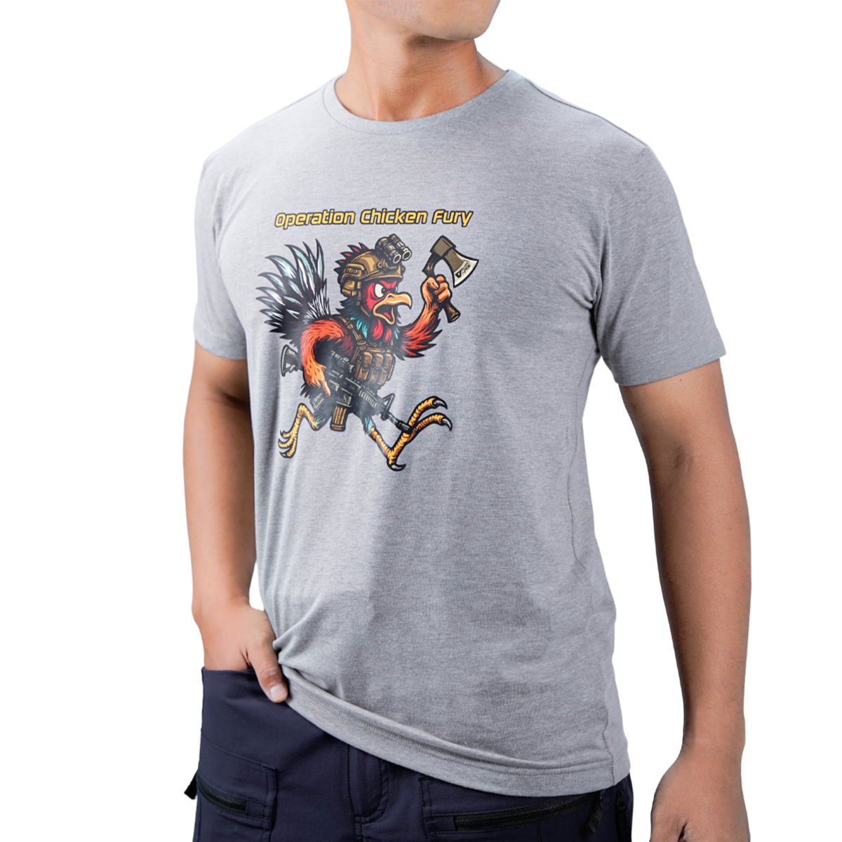 เสื้อยืดสกรีนลาย VALOR PX -  Operation Chicken Fury T-Shirt เสื้อใส่เที่ยว ลายกราฟิก