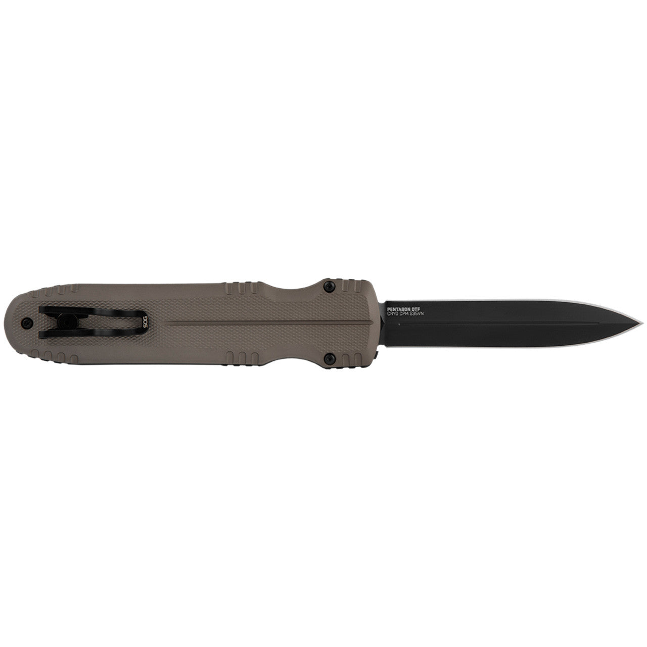 SOG Pentagon OTF - FDE, Professional Use Automatic Knife