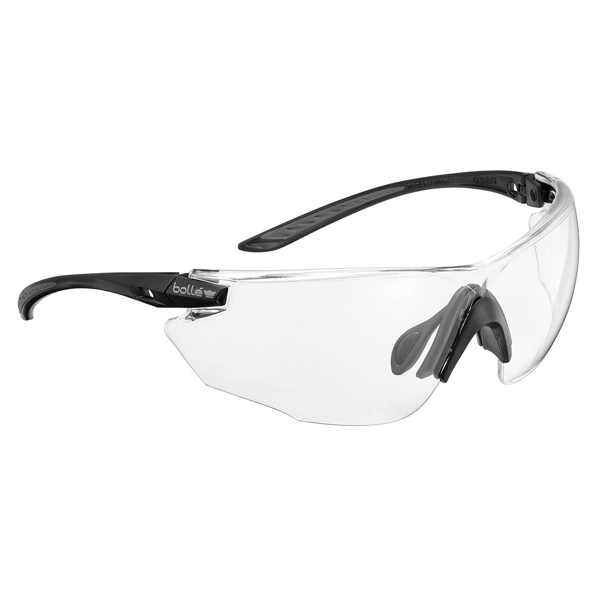 Bolle Safety แว่นตา COMBAT KIT TACTICAL เลนส์ใส มาตรฐานทหาร กันฝ้าได้ 100%