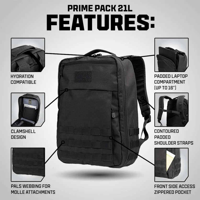 Condor - Prime Pack 21L MultiCam Black