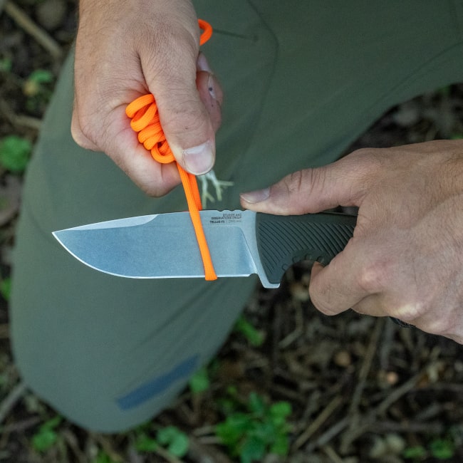 SOG Tellus FX - Olive Drab, Outdoor Use Fixed Blade Knife