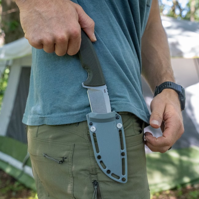 SOG Tellus FX - Olive Drab, Outdoor Use Fixed Blade Knife
