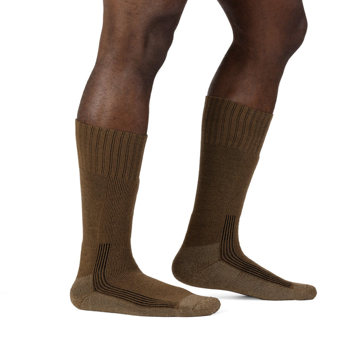 FOX RIVER MILLS - FR Safe to Fly Medium Weight Mid Calf Socks [ Coyote Brown ]