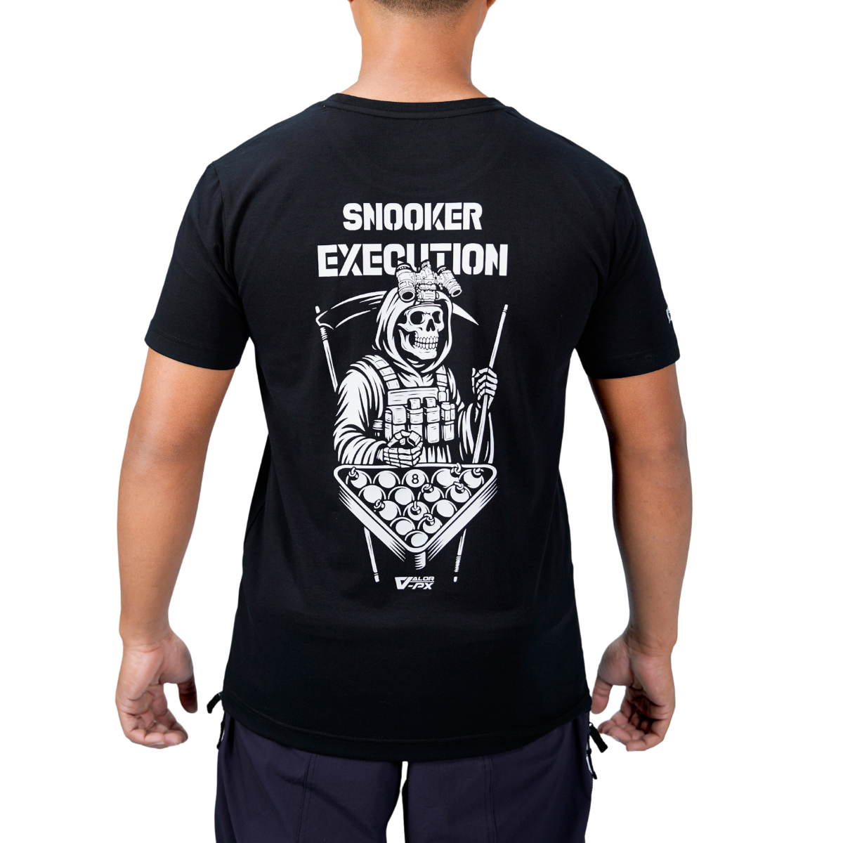 เสื้อยืดสกรีนลาย VALOR PX - Snooker Execution T-Shirt เสื้อใส่เที่ยว ลายกราฟิก