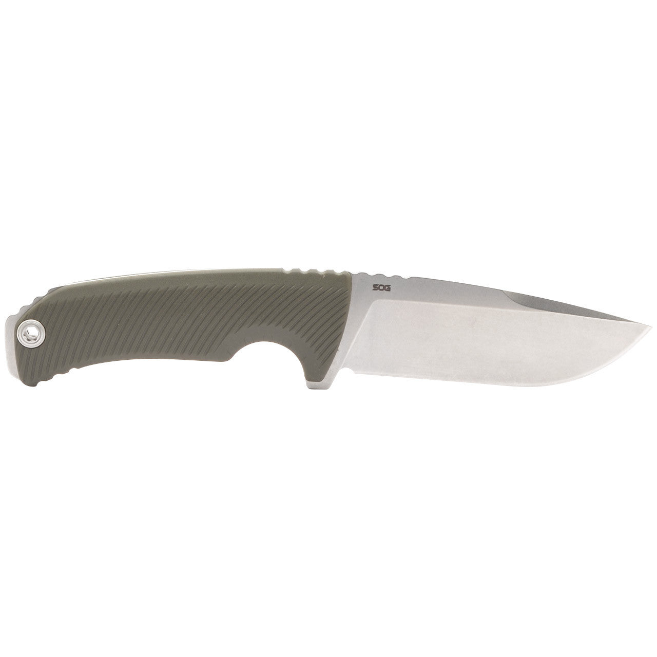 SOG Tellus FX - Olive Drab, Outdoor Use Fixed Blade Knife