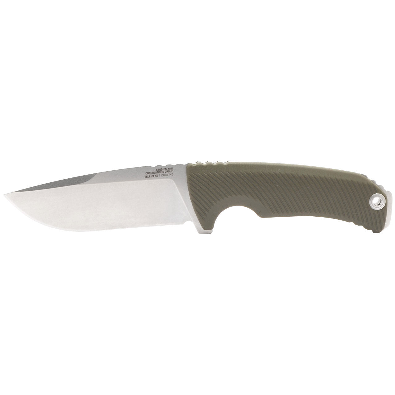 SOG Tellus FX - Olive Drab, Outdoor Use Fixed Blade Knife