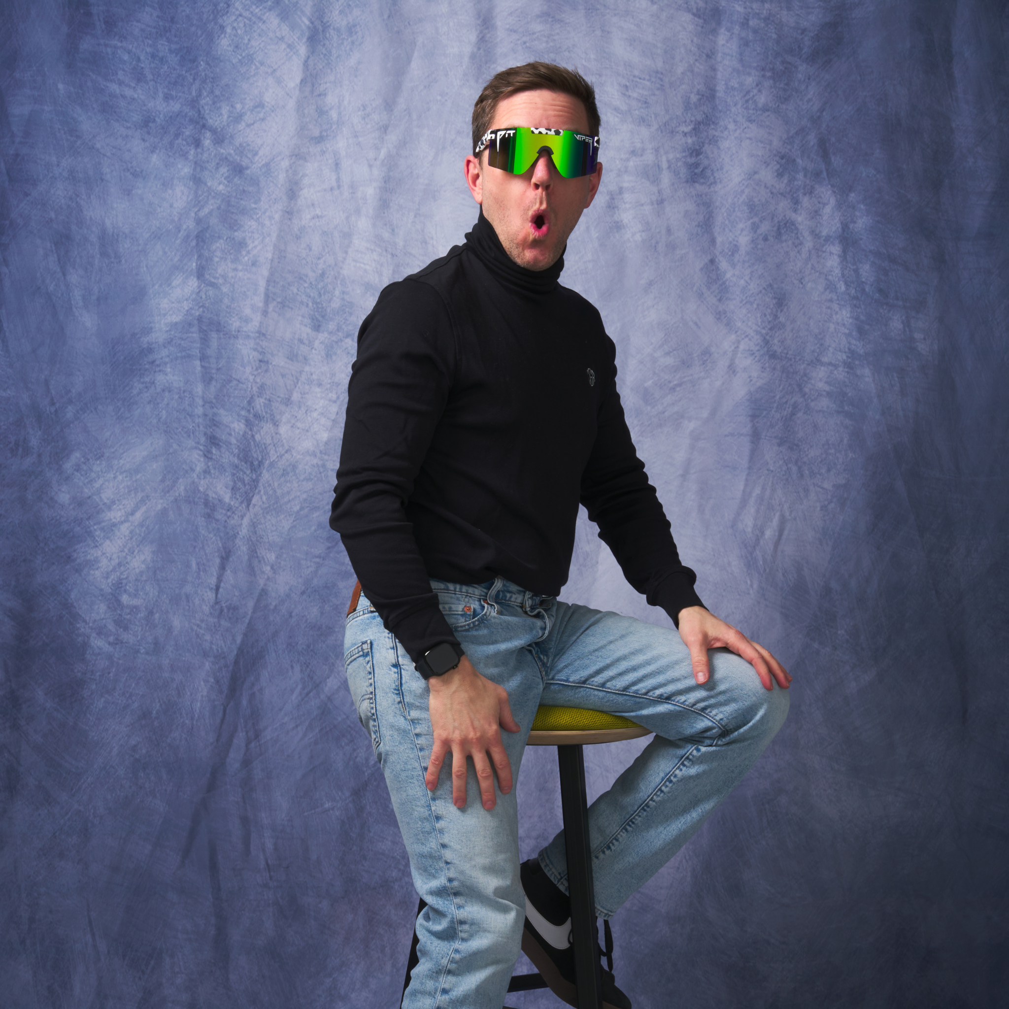 Pit Viper - The Cowabunga Original, HDPV Polarized Blue-Green, Size Narrow