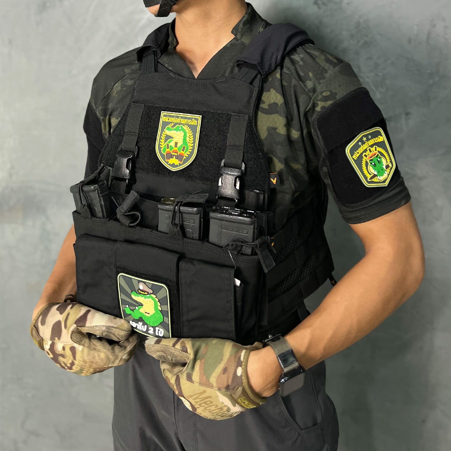 VALOR PX x หรวจลาว - PVC Patches หน่วยต่อต้านการฝึก V.1