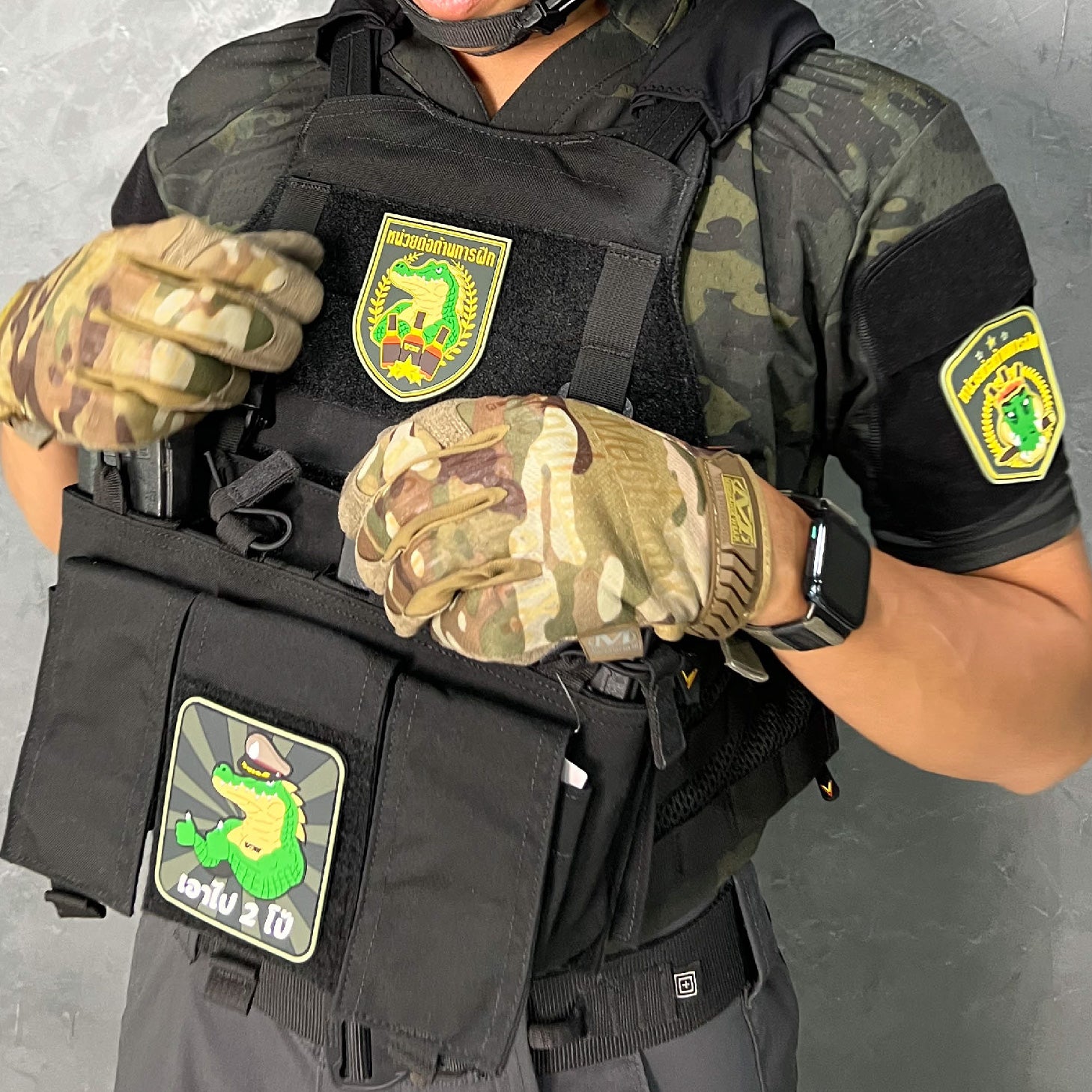 VALOR PX x หรวจลาว - PVC Patches หน่วยต่อต้านการฝึก V.1