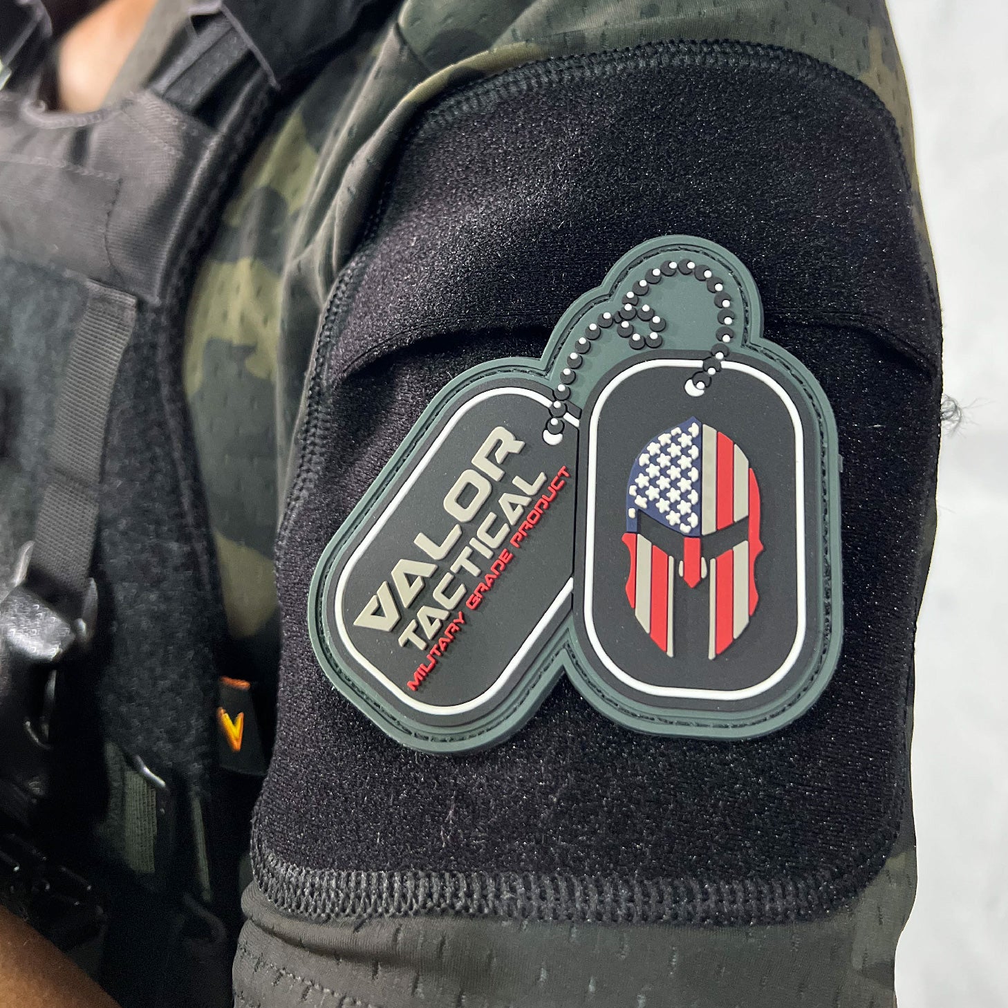 แพทซ์เวลโคร VALOR PX - PVC Patches Dogtag Valor Logo อาร์มพีวีซี ติดแขน