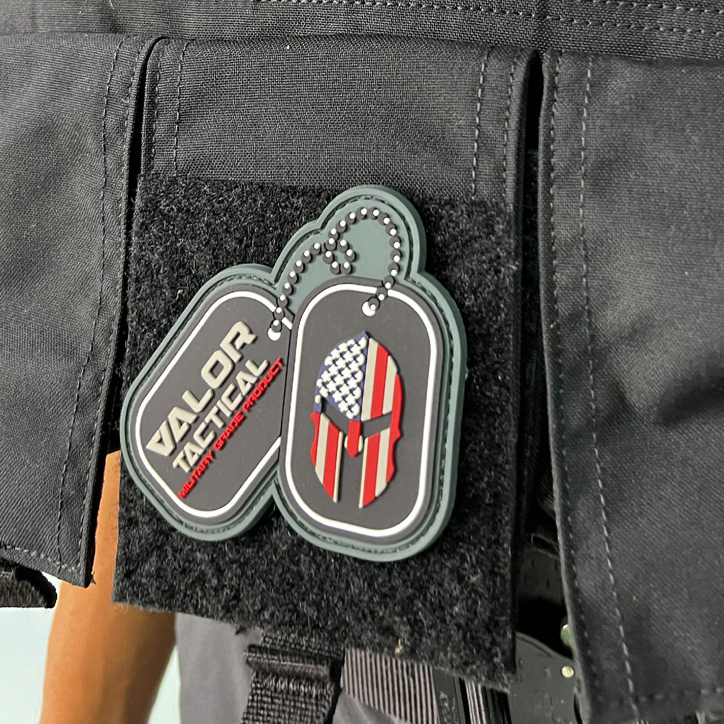 แพทซ์เวลโคร VALOR PX - PVC Patches Dogtag Valor Logo อาร์มพีวีซี ติดแขน