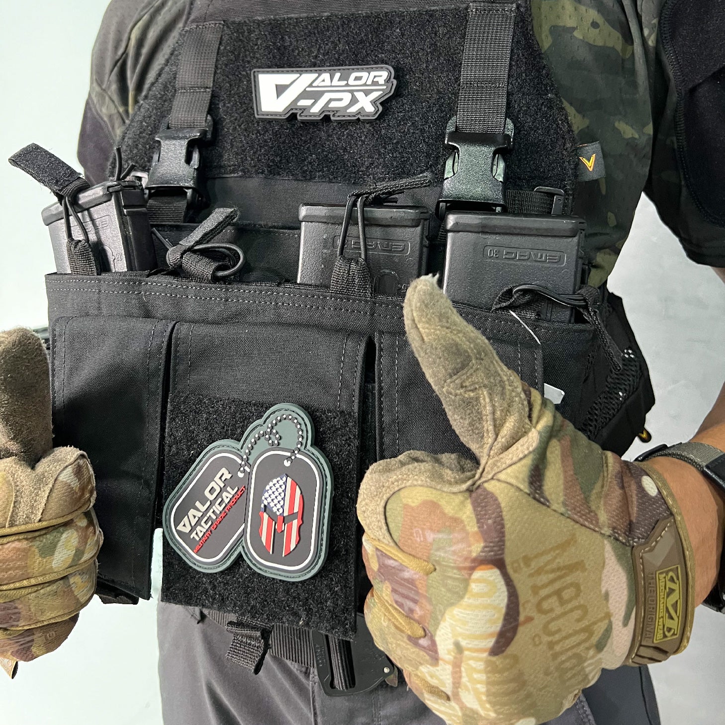 แพทซ์เวลโคร VALOR PX - PVC Patches VALOR PX Original Logo อาร์มพีวีซี ติดแขน