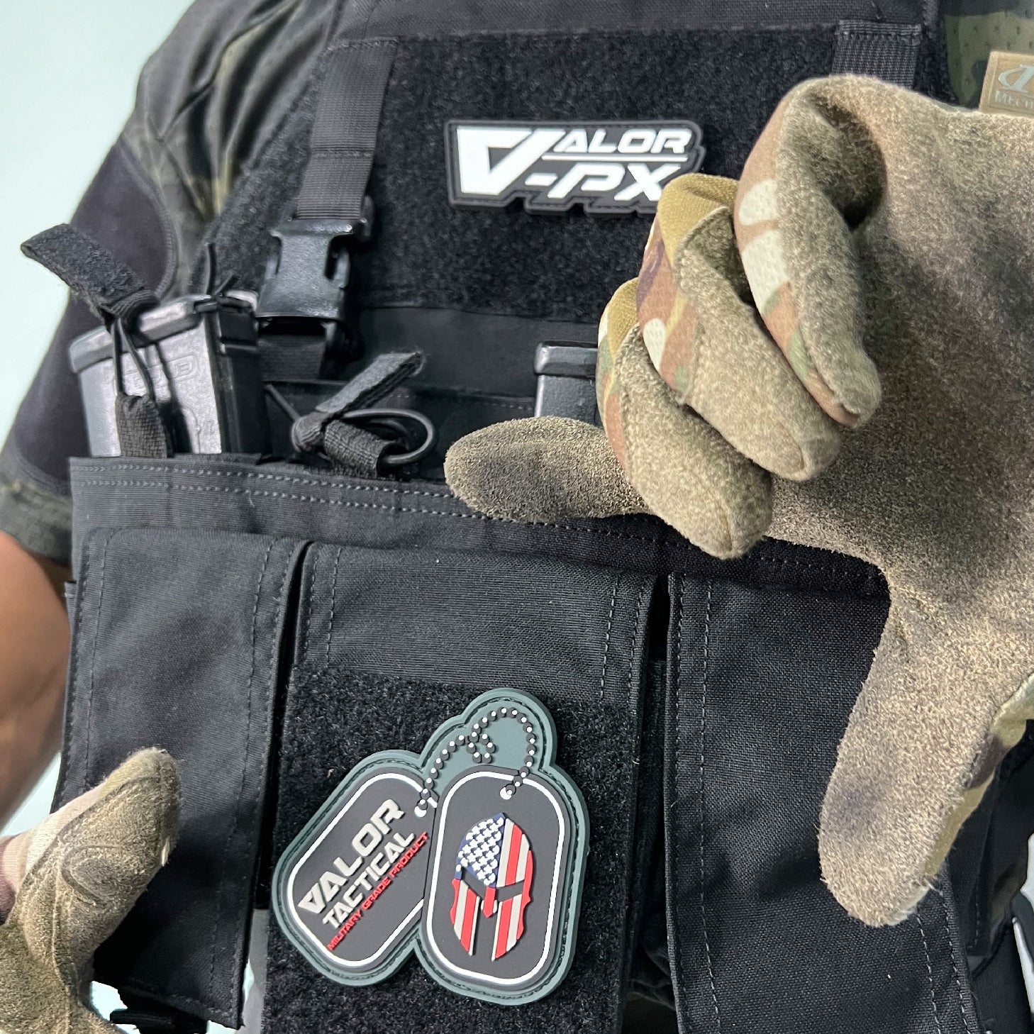 แพทซ์เวลโคร VALOR PX - PVC Patches VALOR PX Original Logo อาร์มพีวีซี ติดแขน