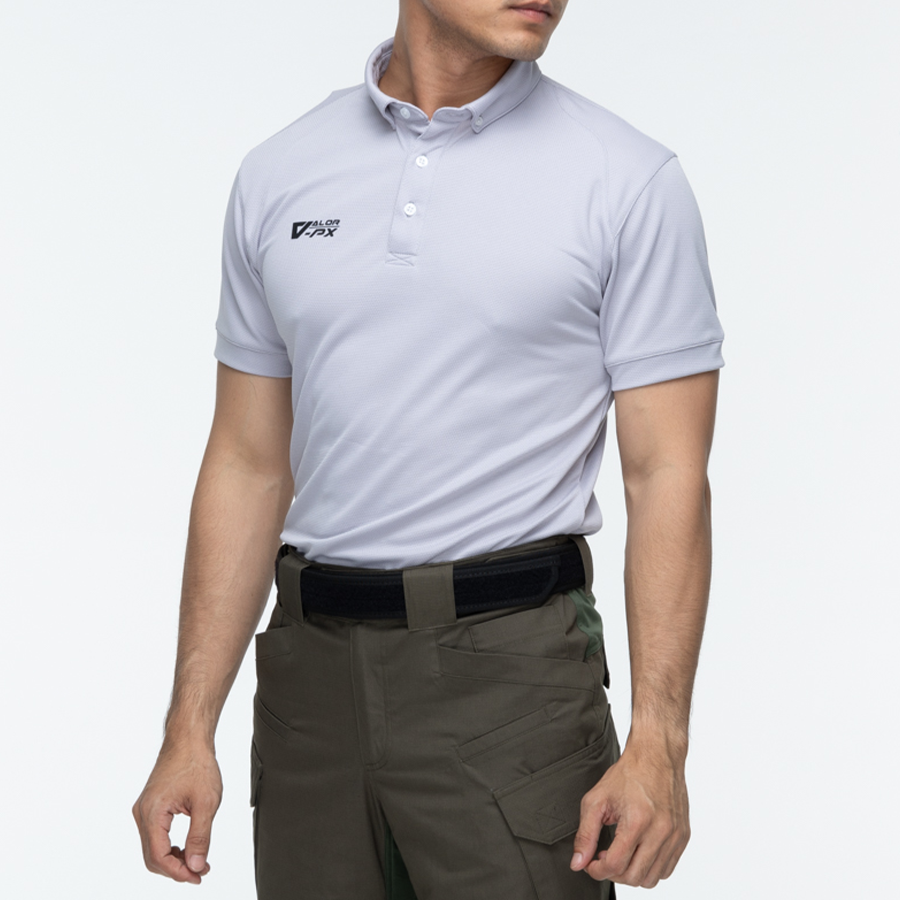 เสื้อโปโล VALOR PX - Proper Polo Shirts (Hiden 3D Screen Logo) เสื้อโปโลแขนสั้น ใส่สบาย