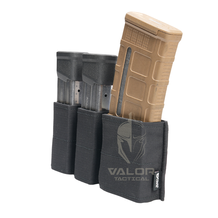 ซองแม็กกาซีน 3 ช่อง VALOR PX - Velox Magazine Pouch 9MM DB x M4 5.56