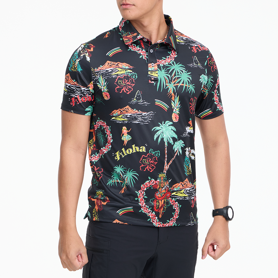 เสื้อโปโลฮาวาย VALOR PX - Aloha Vibe Polo Hawaii Shirts