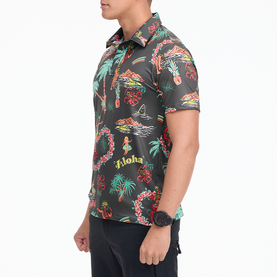 เสื้อโปโลฮาวาย VALOR PX - Aloha Vibe Polo Hawaii Shirts