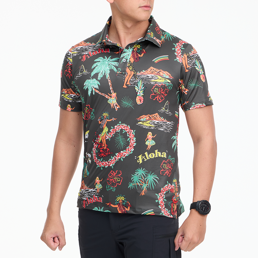 เสื้อโปโลฮาวาย VALOR PX - Aloha Vibe Polo Hawaii Shirts