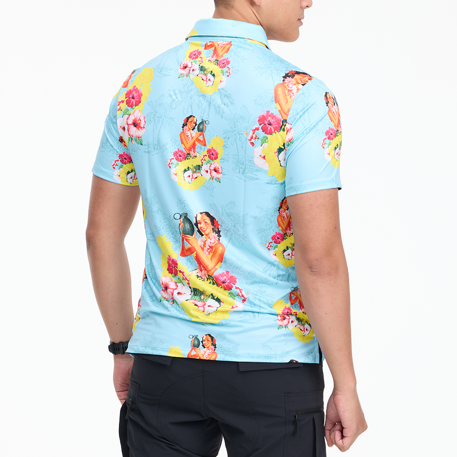 เสื้อโปโลฮาวาย VALOR PX - Girl Bomb Polo Hawaii Shirts