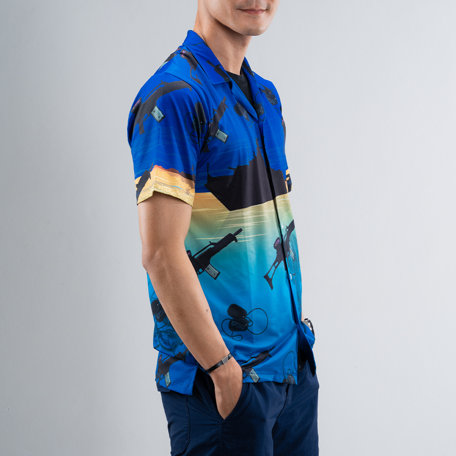 เสื้อฮาวาย VALOR PX - มัจฉานุจู่โจม Hawaii Shirt