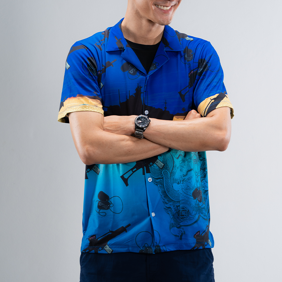 เสื้อฮาวาย VALOR PX - มัจฉานุจู่โจม Hawaii Shirt