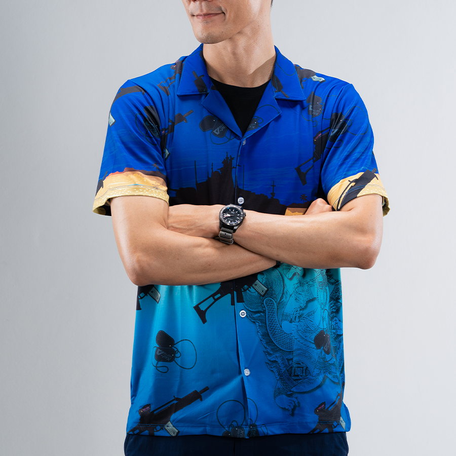 เสื้อฮาวาย VALOR PX - มัจฉานุจู่โจม Hawaii Shirt