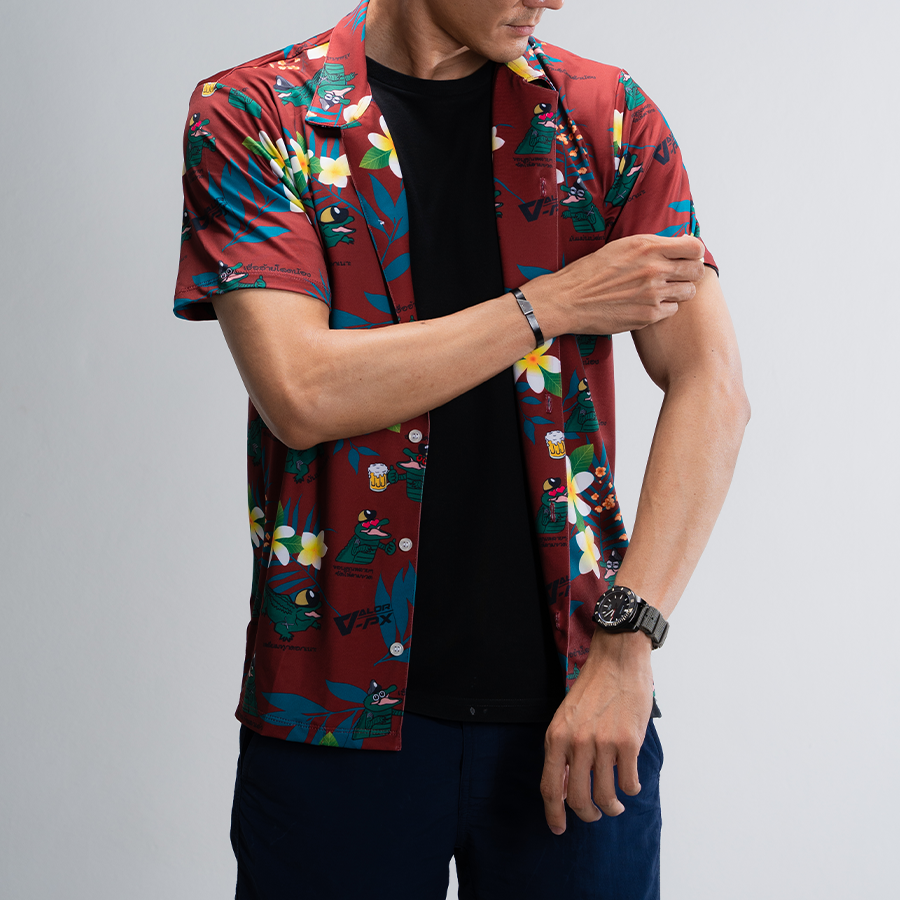 เสื้อฮาวาย VALOR PX x หรวจลาว - Original Hawaii Shirt