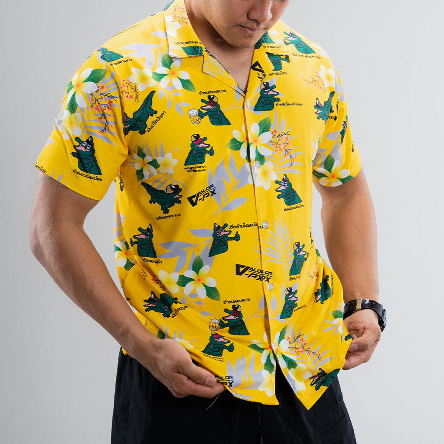เสื้อฮาวาย VALOR PX x หรวจลาว - Original Hawaii Shirt