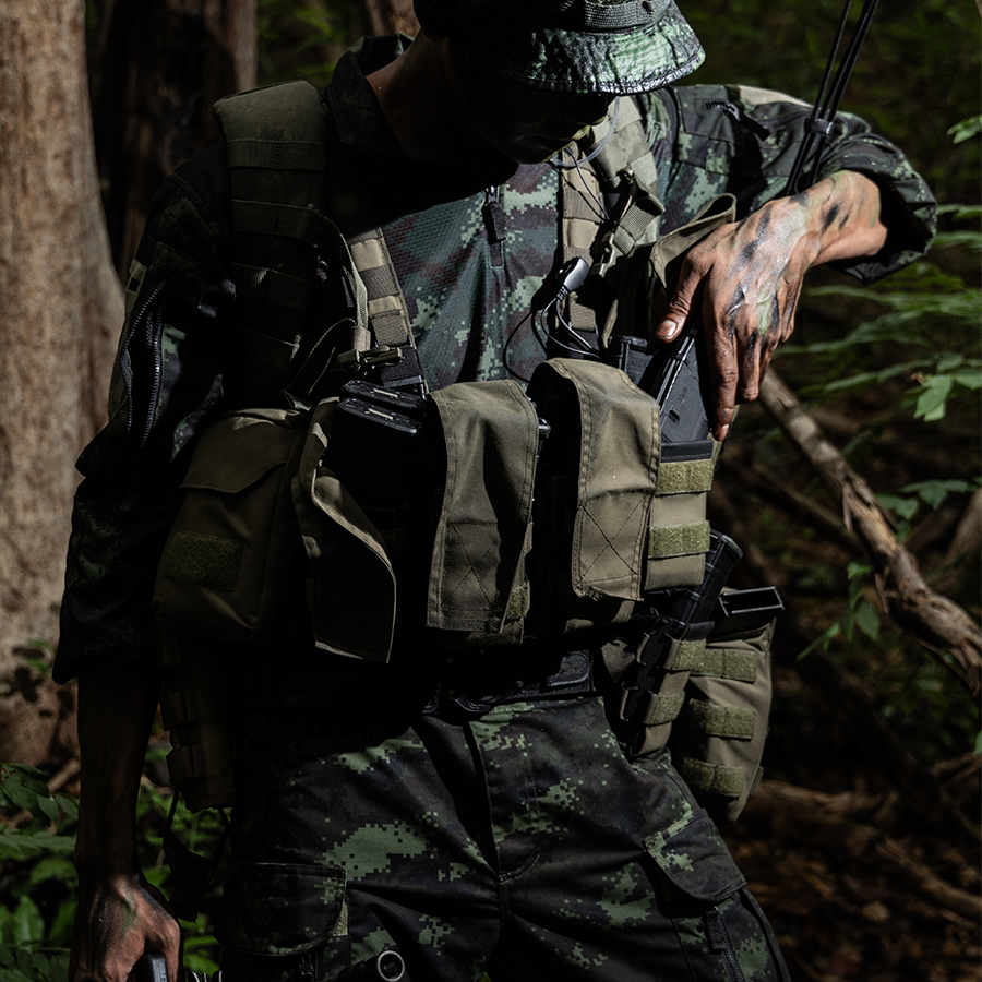เสื้อทหาร VALOR PX - Native Combat Shirt เสื้อคอมแบทลายพราง ทหารบก