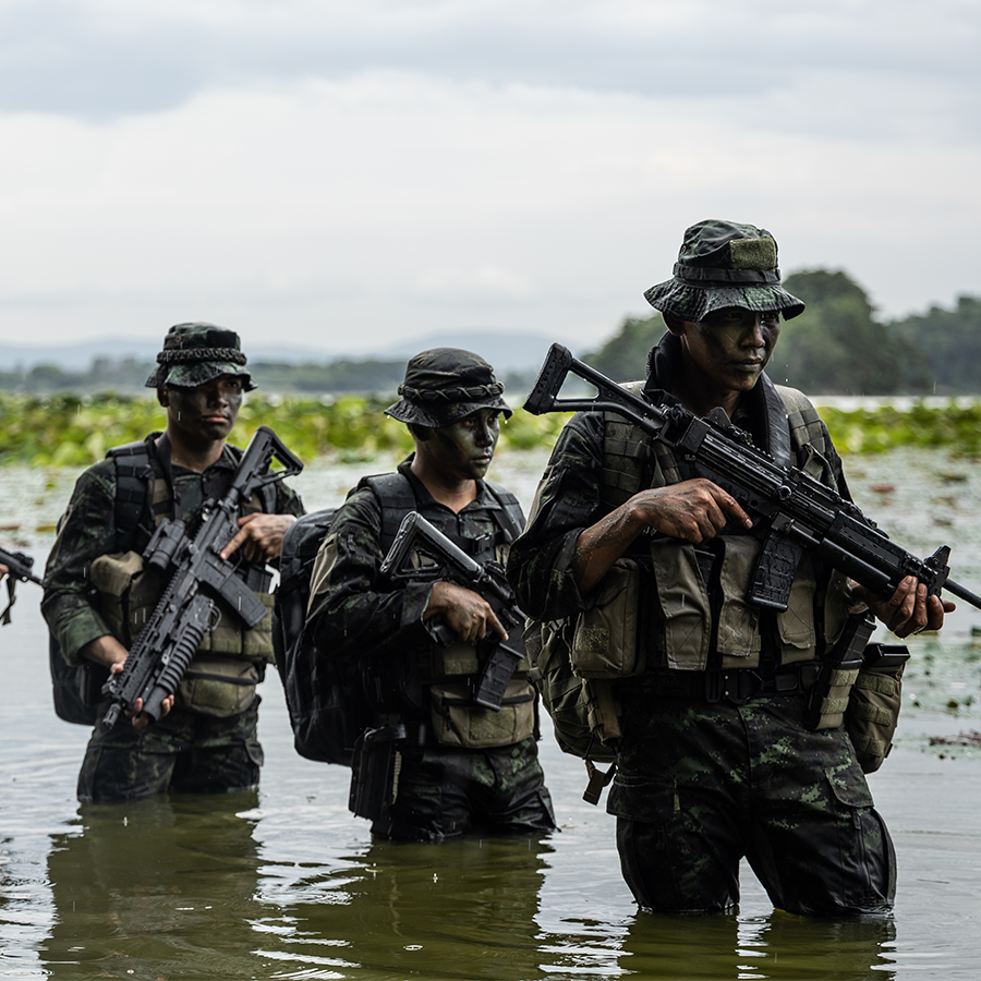 เสื้อทหาร VALOR PX - Native Combat Shirt เสื้อคอมแบทลายพราง ทหารบก