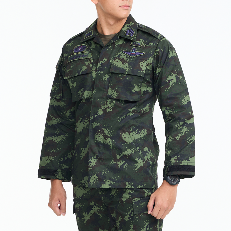 VALOR PX - NATIVE BDU Shirt, camouflage training shirt, Royal Thai Army.