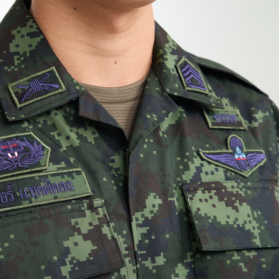 VALOR PX - NATIVE BDU Shirt, camouflage training shirt, Royal Thai Army.