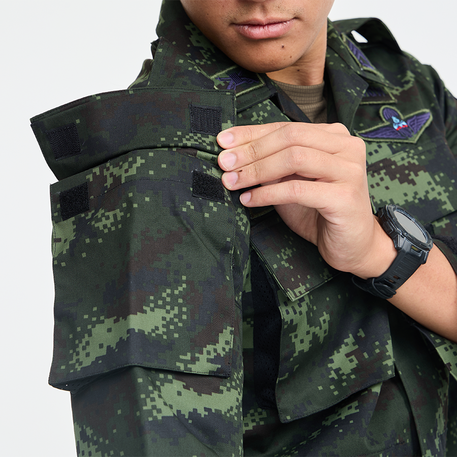 VALOR PX - NATIVE BDU Shirt, camouflage training shirt, Royal Thai Army.