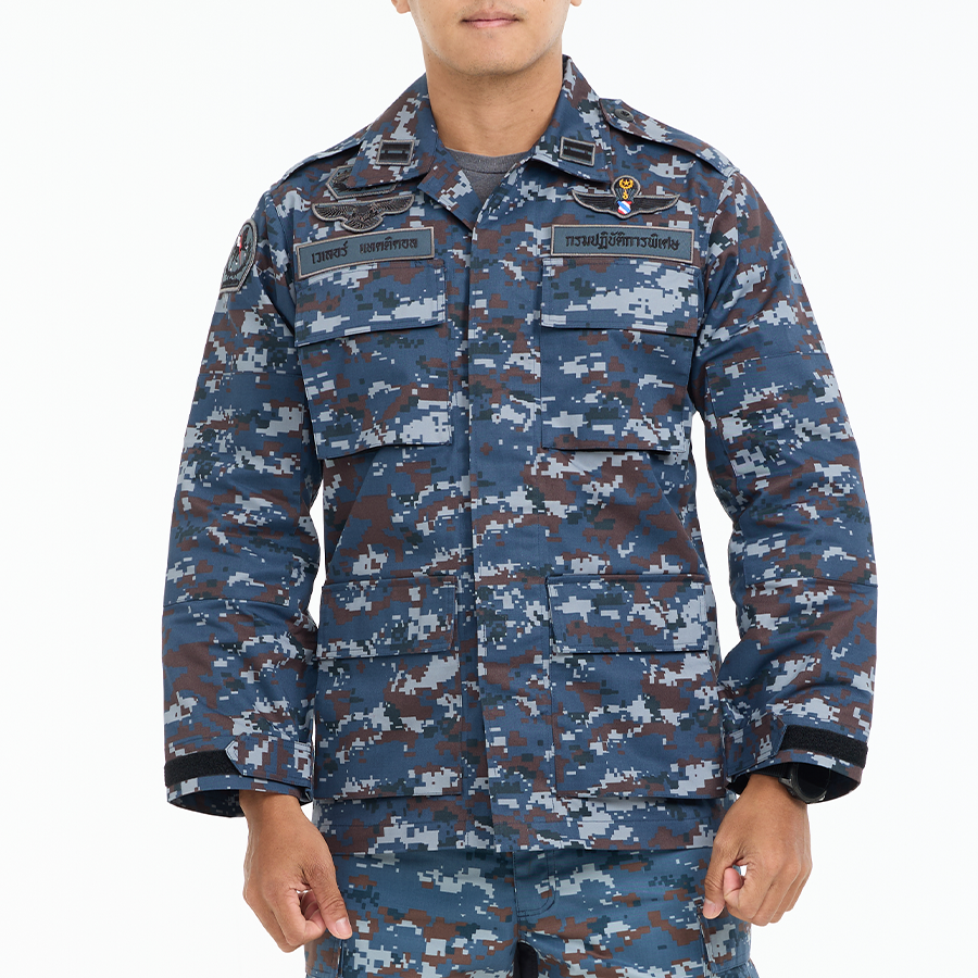เสื้อทหาร VALOR PX - Native BDU Shirt เสื้อชุดฝึกลายพราง ทหารอากาศ RTAF