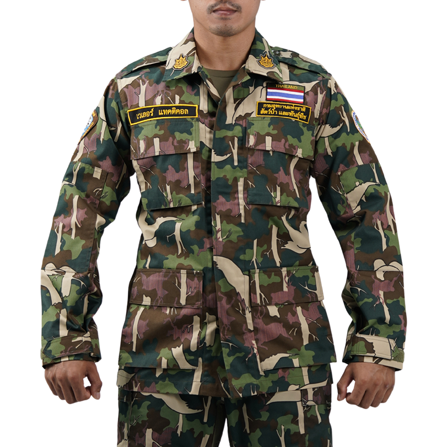 เสื้อทหาร VALOR PX - Native BDU Shirt เสื้อลายพราง กรมอุทยานแห่งชาติ สัตว์ป่า และพันธุ์พืช