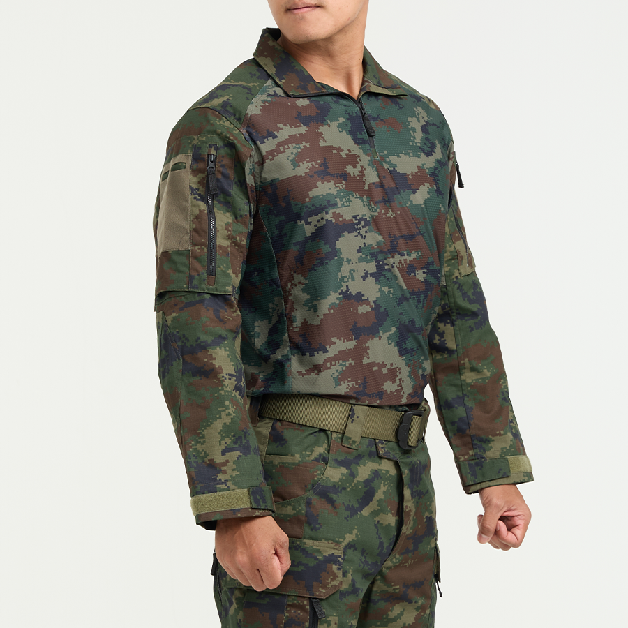 Valor PX - NATIVE COMBAT SHIRT, camouflage combat shirt, navy